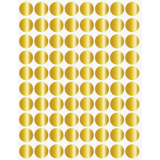 Yaojoe 30 Sheets Decorative Gold Circle Envelope Seals Stickers Self-Adhesive Universal Sealing Stickers Gift Boxes Stickers Label Stickers