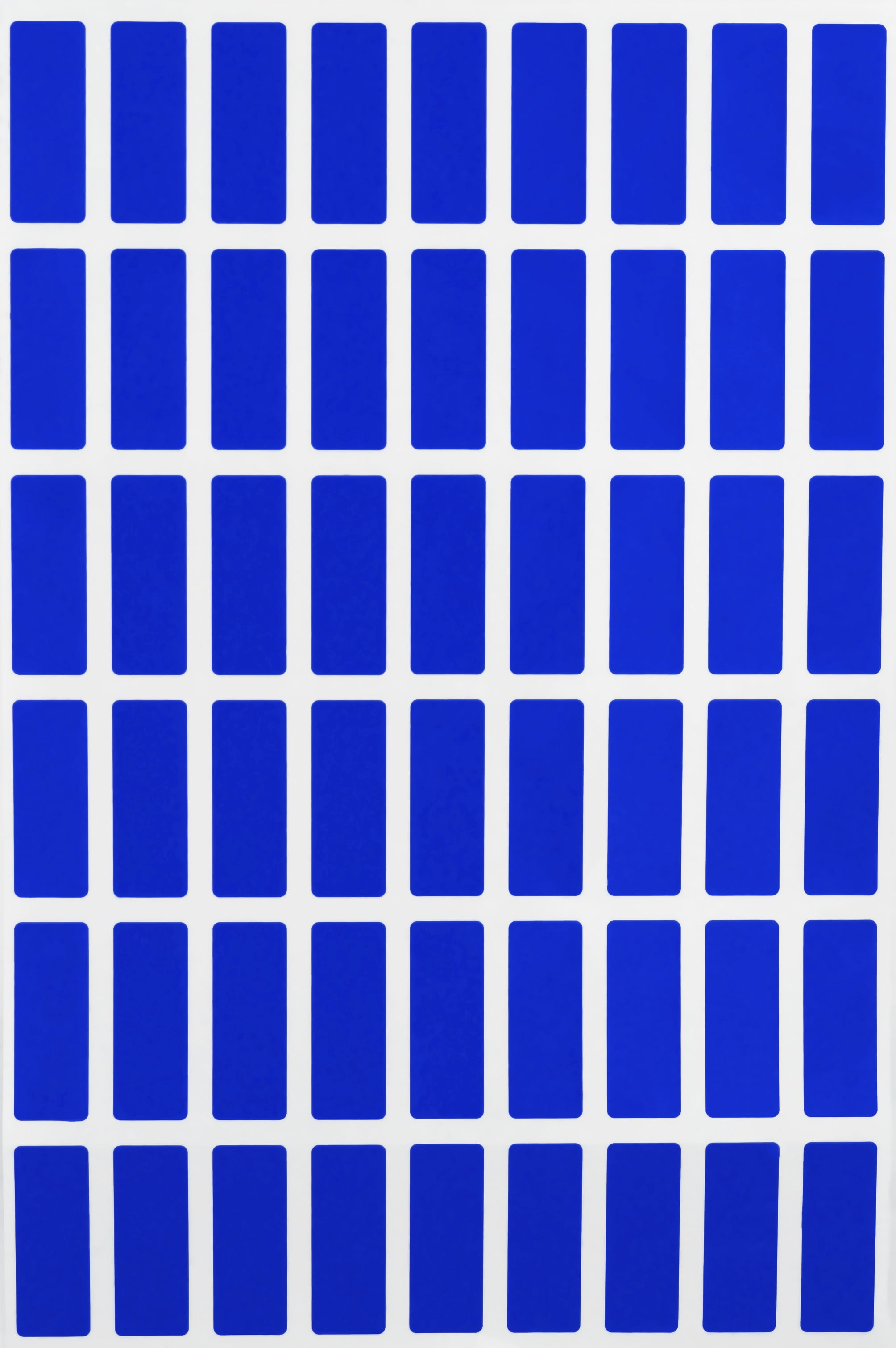 Royal Green Switch Cable Sticker Label  1 inch x 3/8 inch in Blue, 5400 Pack