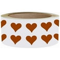thumbnail image 1 of Royal Green Tiny Hearts Stickers for Envelopes Labels for Arts, Crafts, Party Supplies, and Scrapbooking 13mm in Brown (0.5 inch) - 1250 Pack, 1 of 7