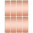 thumbnail image 1 of Royal Green Writable Rectangular Labels  1 x 3 inch (75mm x 25mm) Rose Gold Stickers for Gift Box Labeling - 400 Pack, 1 of 6