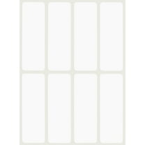 Royal Green Writable Rectangular Labels, 1 x 3 inch White Blank Stickers for Labeling - 800 Pack