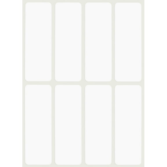 Royal Green Writable Rectangular Labels, 1 x 3 inch White Blank Stickers for Labeling - 800 Pack