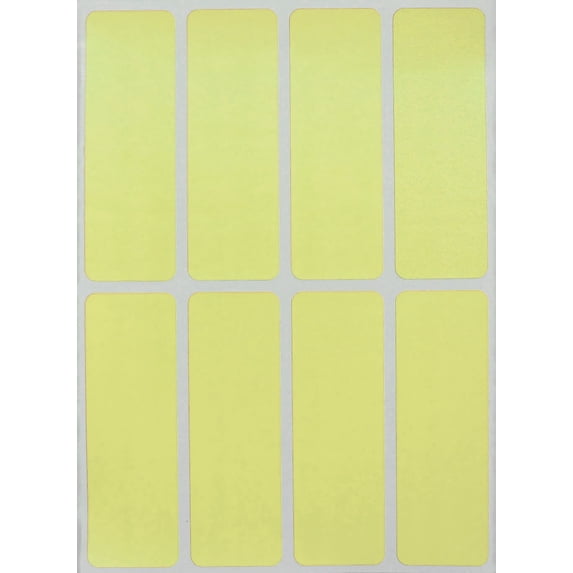 Royal Green Write Labels 3x1 inch Color Coding Stickers Roll in Pastel Yellow (75mm x 25mm) - 800 Pack