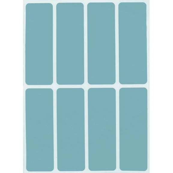 Royal Green Write Labels Color Coding Stickers in Light Blue 3x1 inch - 120 Pack