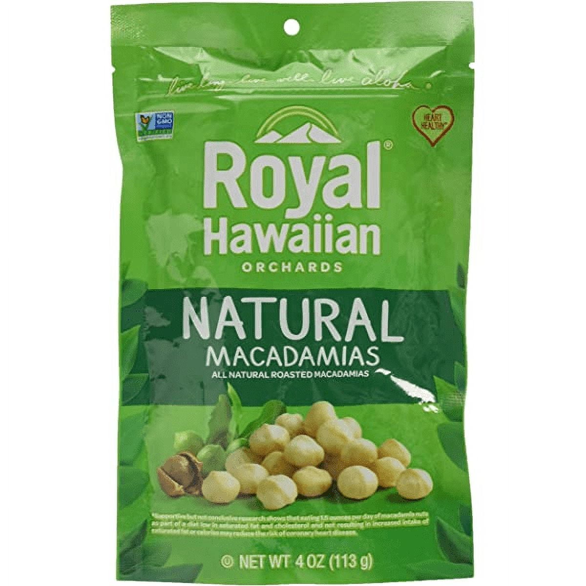 Royal Hawaiian Orchards Natural Macadamia Nuts, 2Pack 4 oz. Re