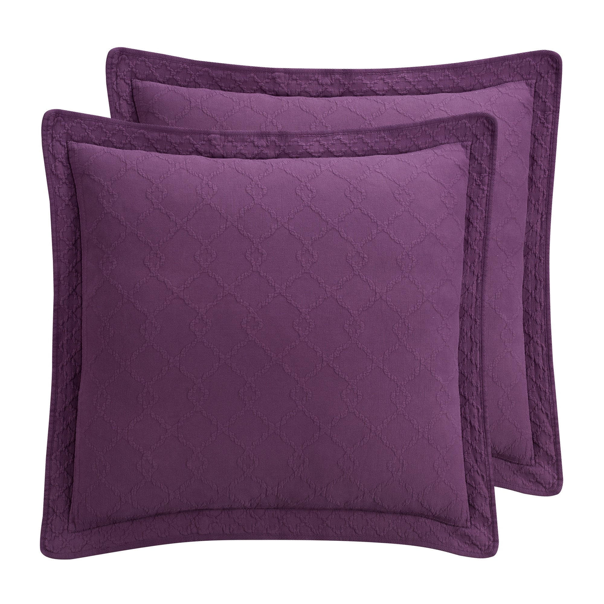 Royal Heritage Williamsburg Richmond Purple Euro Sham