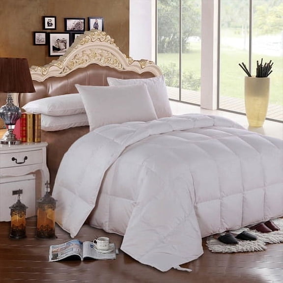 Royal Hotel Solid Goose Down Comforter (Four Season Fill )