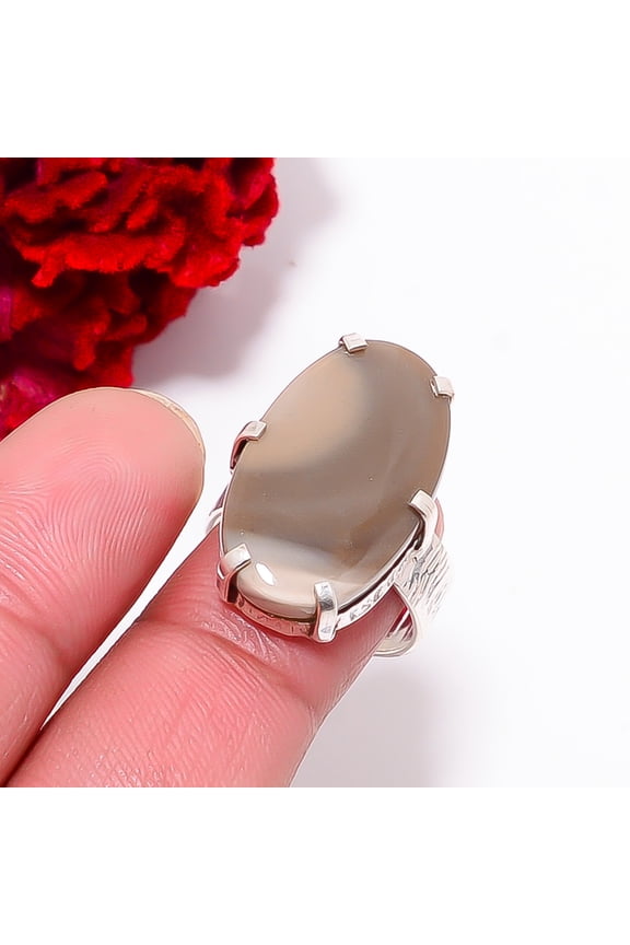 Royal Imperial Jasper - Guadalajara Gemstone 925 Sterling Silver Ring S.8 R97743, Christmas Gift