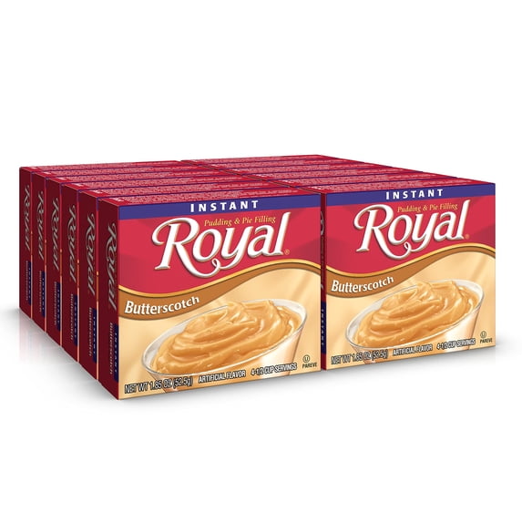Royal Instant Pudding Dessert Mix Butterscotch 1.8 oz - Walmart.com