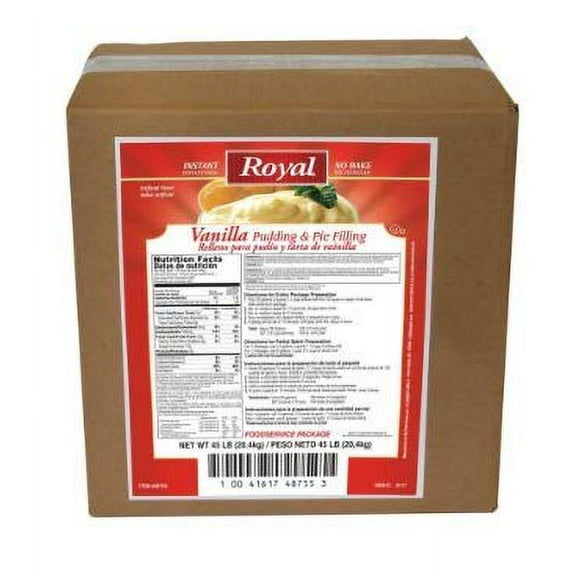 Royal Vanilla Flavored Instant Pudding Mix & Pie Filling, 45 Pounds