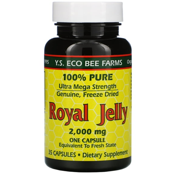 Royal Jelly, 2,000 mg , 35 Capsules, Y.S. Eco Bee Farms