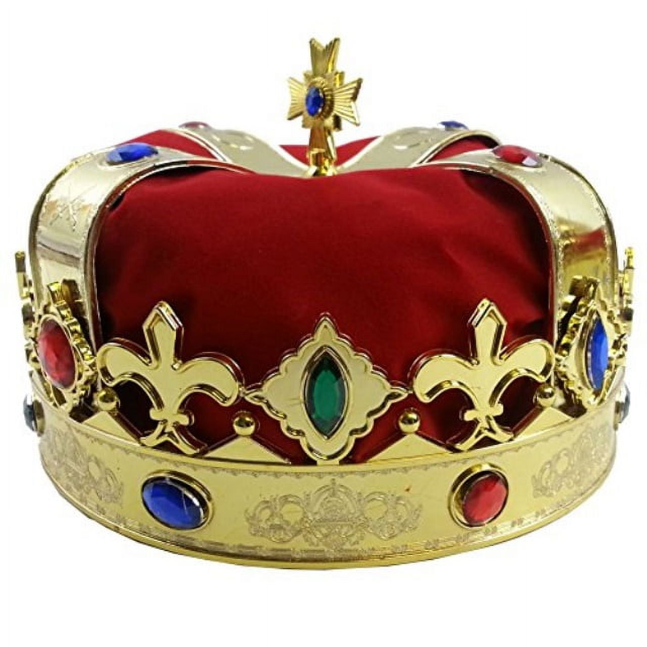 Royal Jeweled King's Crown - Costume Accessory