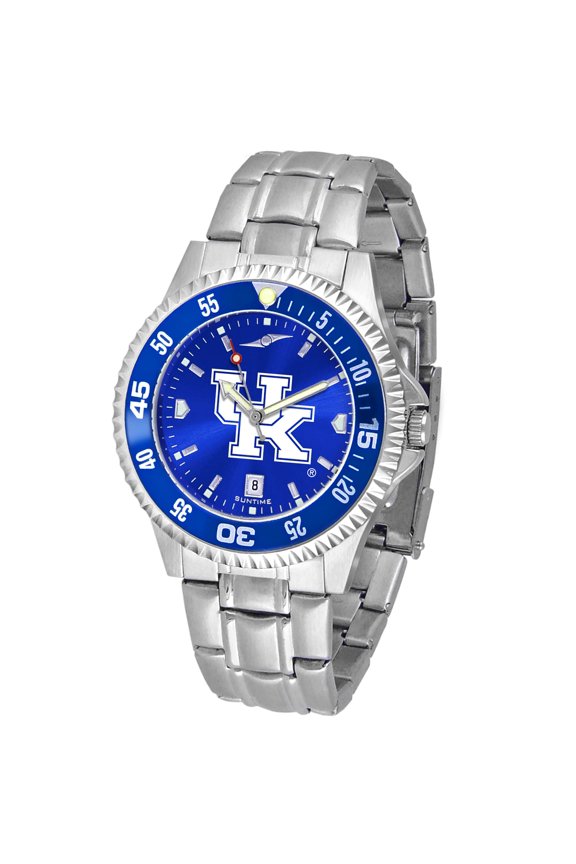 Royal Kentucky Wildcats Competitor Steel AnoChrome Color Bezel Watch