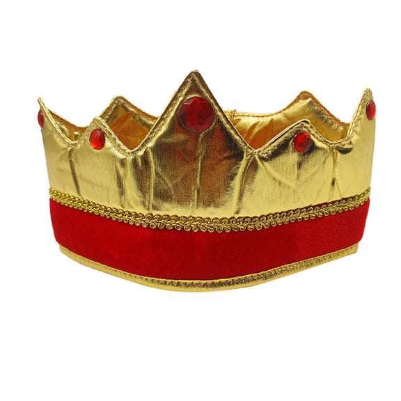 Royal King Crown Prince Crowns and Tiaras Full Round Birthday Party Hats Medieval Costume Accessories for Prom Halloween