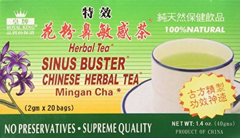 Royal King Sinus Buster Chinese Herbal Tea (40g)(20 bags x 2g each) 1