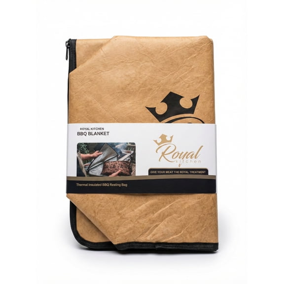 Royal Kitchen Heavy Duty BBQ Blanket for Resting Meat | Insulated Meat Resting Bag for Smoking & Grilling | Wide Mouth Thermal Pouch Grilling Accessories for Large Brisket, Beef, Pork, & Turkey