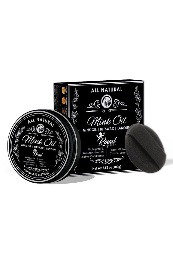 Mink Oil for Leather Boots - Leather Shoe Cleaner with Mink Oil for Deep Conditioning & Waterproofing - Boot Cleaner That Restores Shine & Prevents Cracks - Ideal for Jackets & Couches