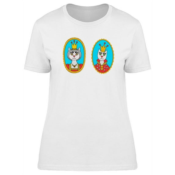 Royal Kittens Kind And Queen T-Shirt Women -Image by Shutterstock, Female XX-Large
