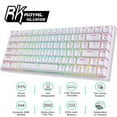thumbnail image 1 of Royal Kludge RK84 Tri-Mode Brown Switch Backlight Gaming Keyboard White (OPEB BOX) USB28_WBR, 1 of 7