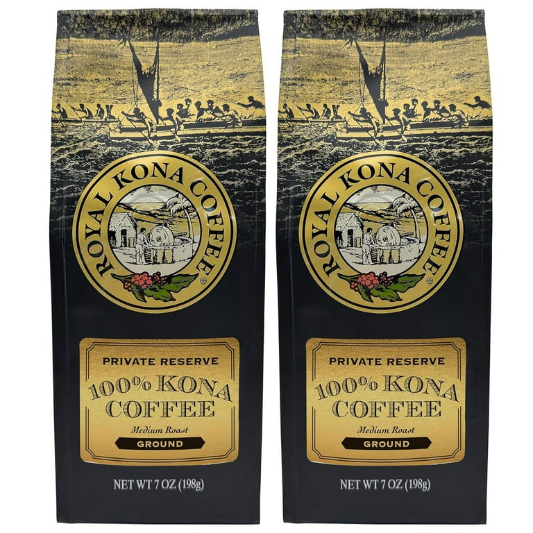 新品  Kona Coffee 100% コナコーヒー ground Amazon.com : ROYAL KONA COFFEE Ground - 100% Hawaiian Kona