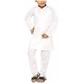 thumbnail image 1 of Royal Kurta Kid's Cotton Kurta Pyjama (White, 6-7 Years), 1 of 1