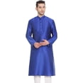 thumbnail image 1 of Royal Kurta Men's Art Silk Straight Kurta (40, Royal Blue), 1 of 1