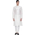 thumbnail image 1 of Royal Kurta Men's Art Silk Kurta Pyjama (40, White), 1 of 1
