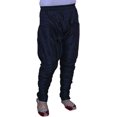 thumbnail image 1 of Royal Kurta Men's Silk Blend Harem Pant (ROYAL_284_Black_Free Size), 1 of 1