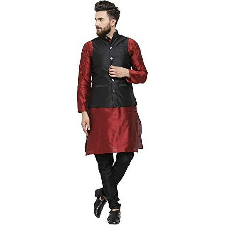 Nehru jacket for maroon kurta hotsell