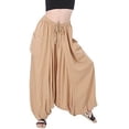 thumbnail image 1 of Royal Kurta Mens Cotton Blend White Patiala Salwar Pants (Free Size, Beige) Loose, 1 of 1