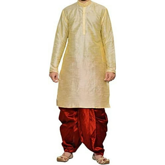 Royal Kurta Mens Cotton Silk Kurta Dhoti