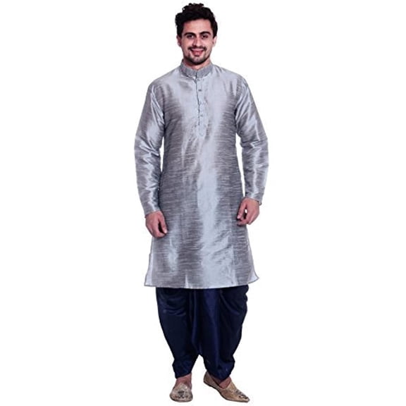 Royal Kurta Mens Cotton Silk Kurta Dhoti