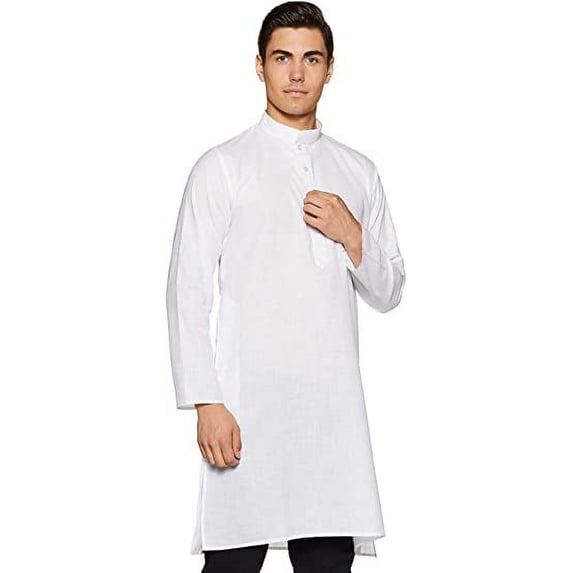 Royal Kurta Mens Khadi Linen Cotton Kurta White