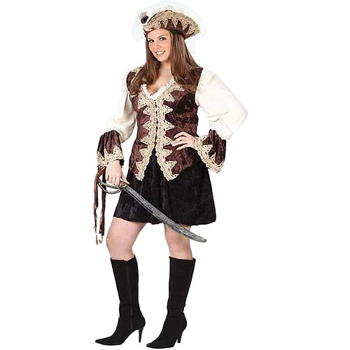 Royal Lady Pirate Adult Plus Halloween Costume, Size: Women's 16-20 ...