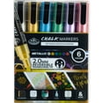 thumbnail image 1 of Royal & Langnickel Chalk Marker, 2.0mm Tips, Metallic Colors, 6 Pack, 1 of 7