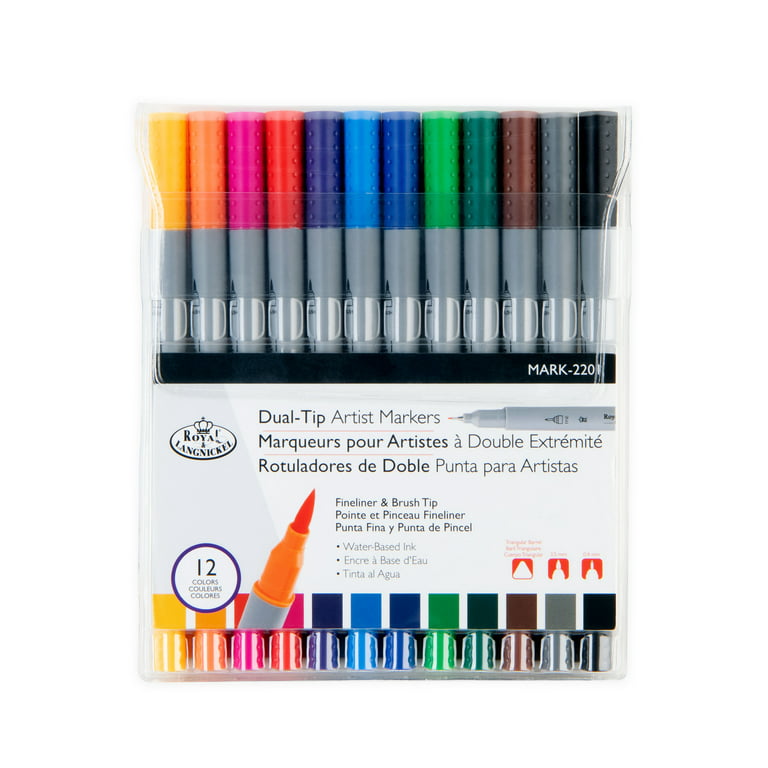 12 PC. DOUBLE ENDED ART MARKERS