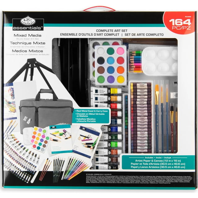 Royal & Langnickel 164pc Multi Mixed Media Studio Art Set with Easel