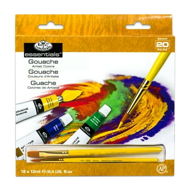 GOU12 Series | Gouache Paint Packs with Brushes - 12 ml