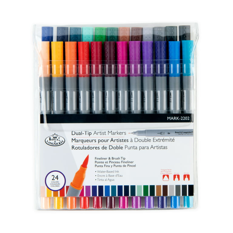 Pen+gear Dual End Art Markers, Assorted Colors, 24 Count