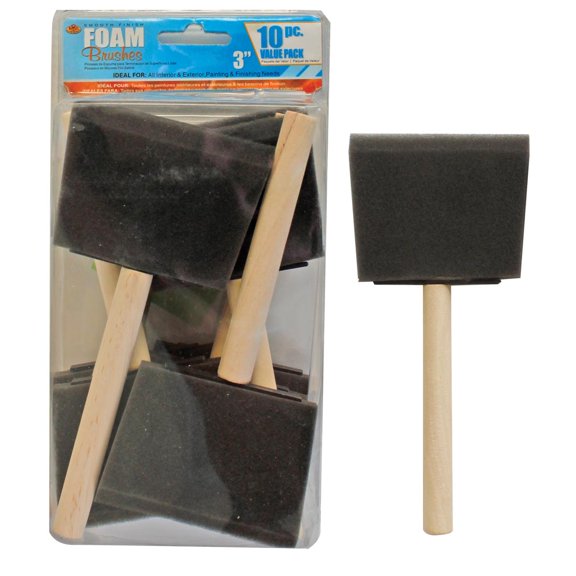 Royal & Langnickel Crafter's Choice 10pc 3" Foam Brush Set