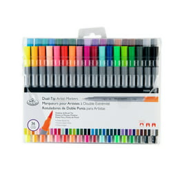 WELLOKB Markers for Adult Coloring, 80 Colors Dual Brush& Fine