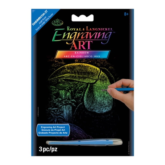 RAINMIN Series | Engraving Art™ 5" x 7" Rainbow Foil Projects