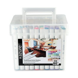 Alcohol-Based Marker Pen Kit w/ Brush & Chisel Tip, Carrying Case - 16 –  Best Choice Products