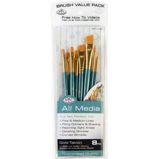 12 Packs: 5 ct. (60 total) Menta™ Synthetic Acrylic Brush Set by Royal &  Langnickel®