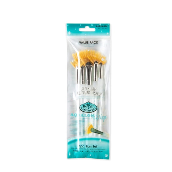 Royal & Langnickel Aqualon Wispâ„¢ 5pc Fan Brush Set