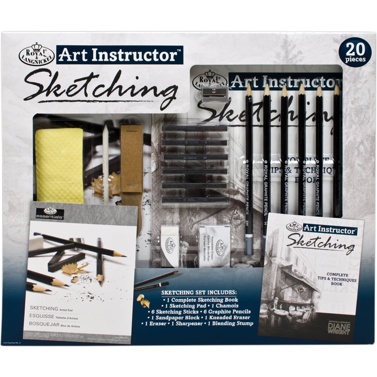 Royal & Langnickel Essentials Sketching Beginners Art Set, 66pc