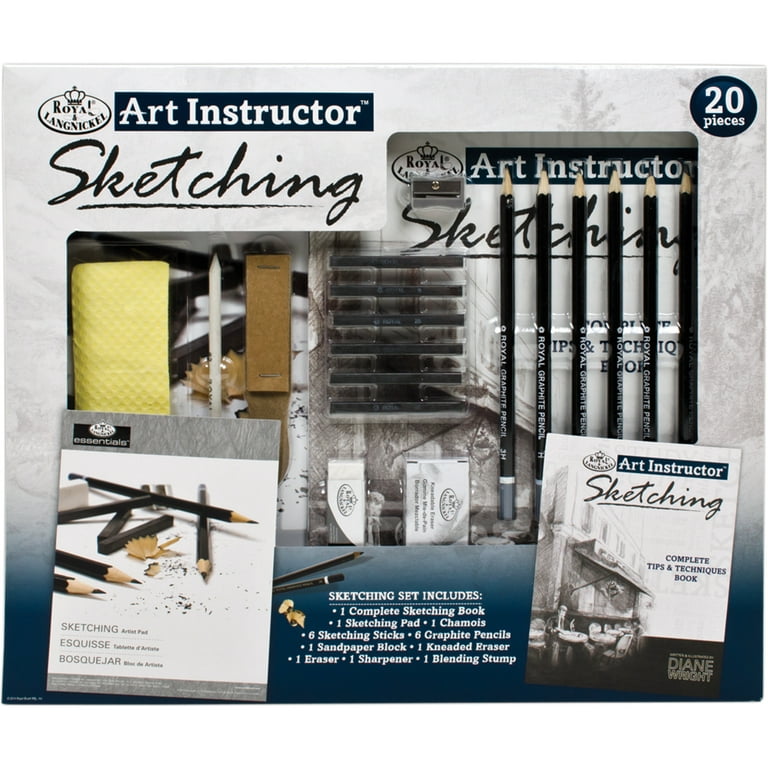 Royal & Langnickel Essentials Drawing Art Set with Sketchbook: 13 Pieces