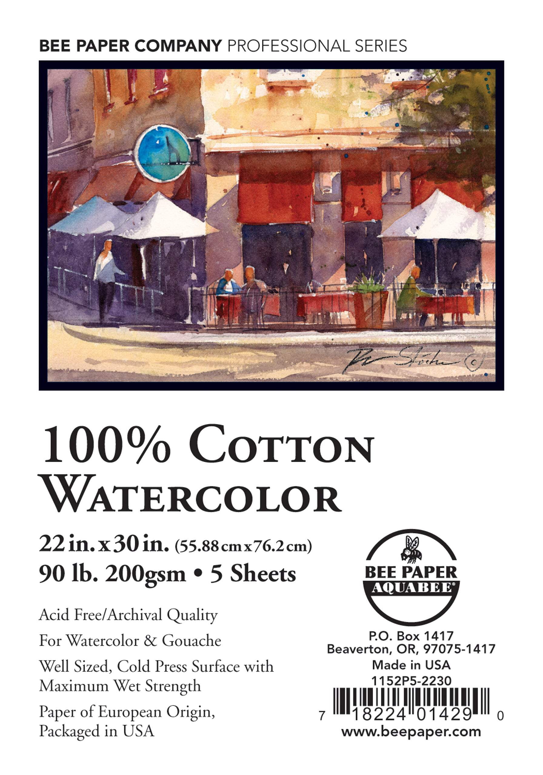Bee Decorative Paper Royal & Langnickel - Bee Paper Company 100% Cotton Watercolor Paper ...