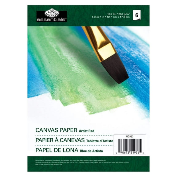 RD362 | 5" x 7" Canvas Paper Artist Pad