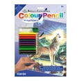 thumbnail image 1 of CPN11 | Colour Pencil by numbers™ 13pc 8.75" x 11.75" Wolves by Stream Project, 1 of 2